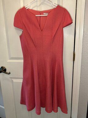 Julia Jordan Coral Fit & Flare Dress — Size 12